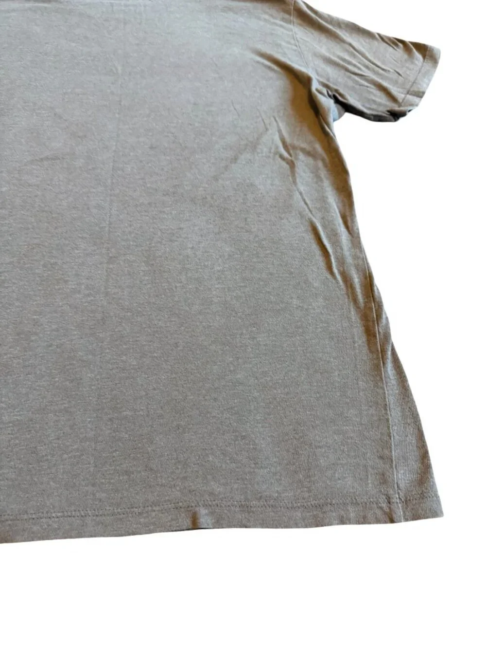 The North Face Grey T-Shirt Blue Detail Logo Stretch Classic Short Sleeve Large